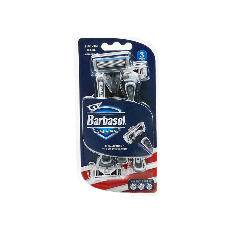 Barbasol Barbasol Ultra 3 Premium Disposable Razors – 3-Blade Shaving System, 4 Count Pack Shaving & Grooming