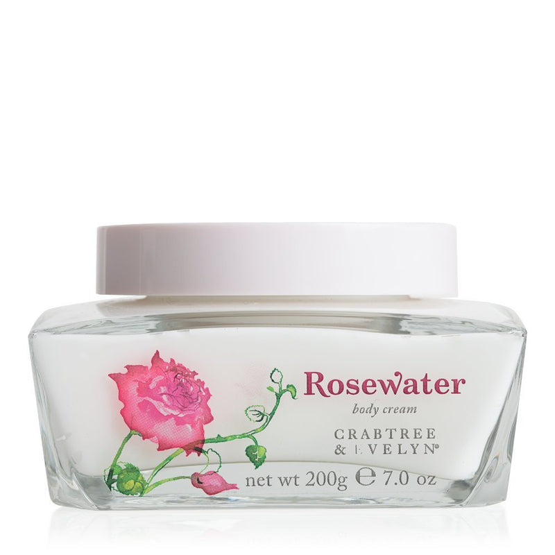 Crabtree & Evelyn Crabtree & Evelyn Rose Water Body Cream, 200g Decorative Jars