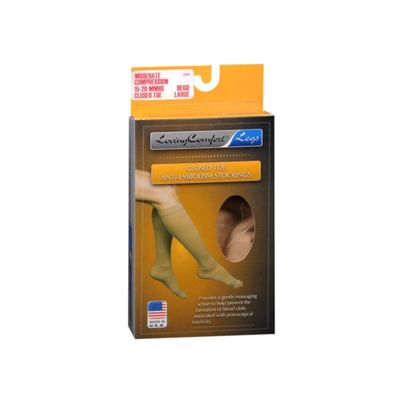 Preferred Preferred Loving Comfort Anti-Embolism Stockings – Closed Toe, Moderate Compression Personal Care