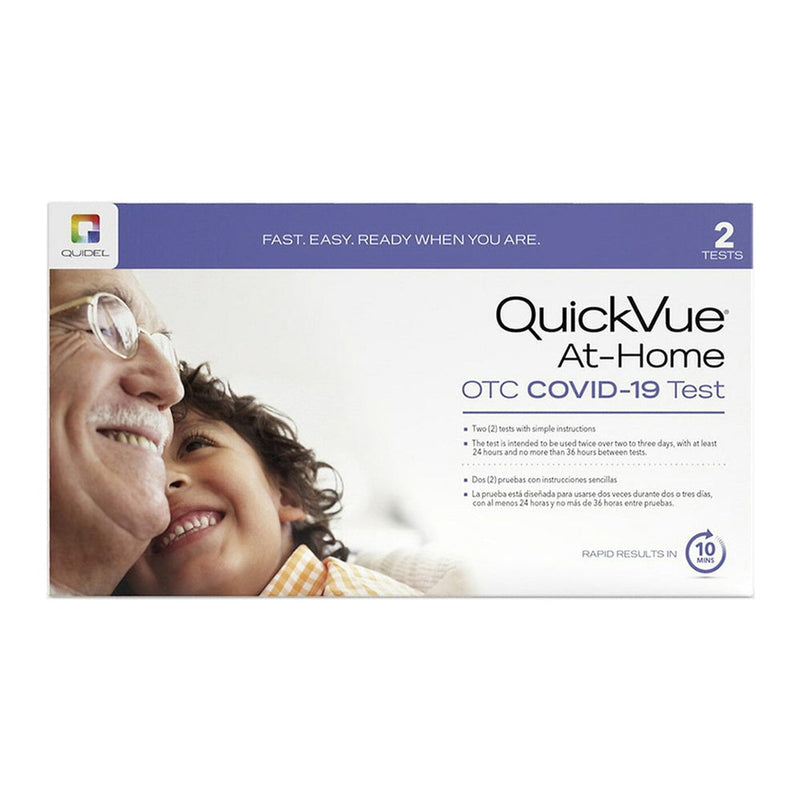 QuickVue At-Home QuickVue At-Home OTC COVID-19 Test 2 Ea Box Personal Care White Smoke