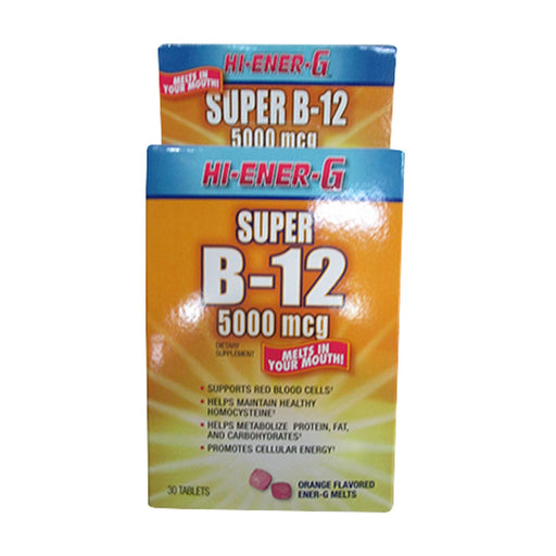 Hi-Ener-G Hi-Ener-G Super B12 5000 Mcg Tablets, By Windmill Vitamins & Supplements