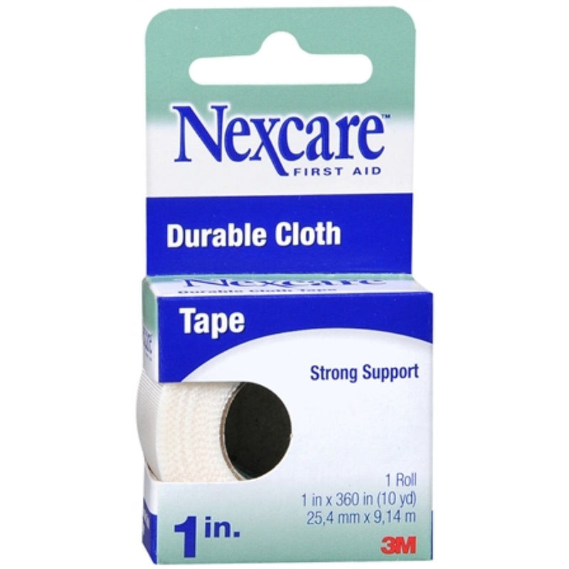 Nexcare Tape Nexcare Tape Durable Cloth First Aid Boxed 1"x10 Yd Medical Tape & Bandages White Smoke
