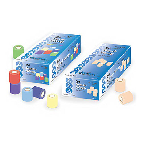 Dynarex Sensi-Wrap™ Self-Adherent Bandage – 3" x 5 Yards (Standard Length) Medical Tape & Bandages