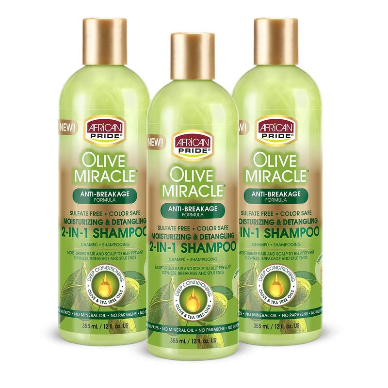 African Pride African Pride® Olive Miracle® 2-in-1 Shampoo & Conditioner (Anti-Breakage Formula) Shampoo & Conditioner