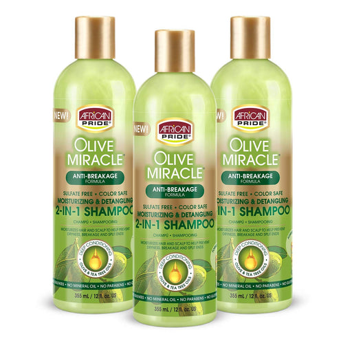 African Pride African Pride® Olive Miracle® 2-in-1 Shampoo & Conditioner (Anti-Breakage Formula) Shampoo & Conditioner