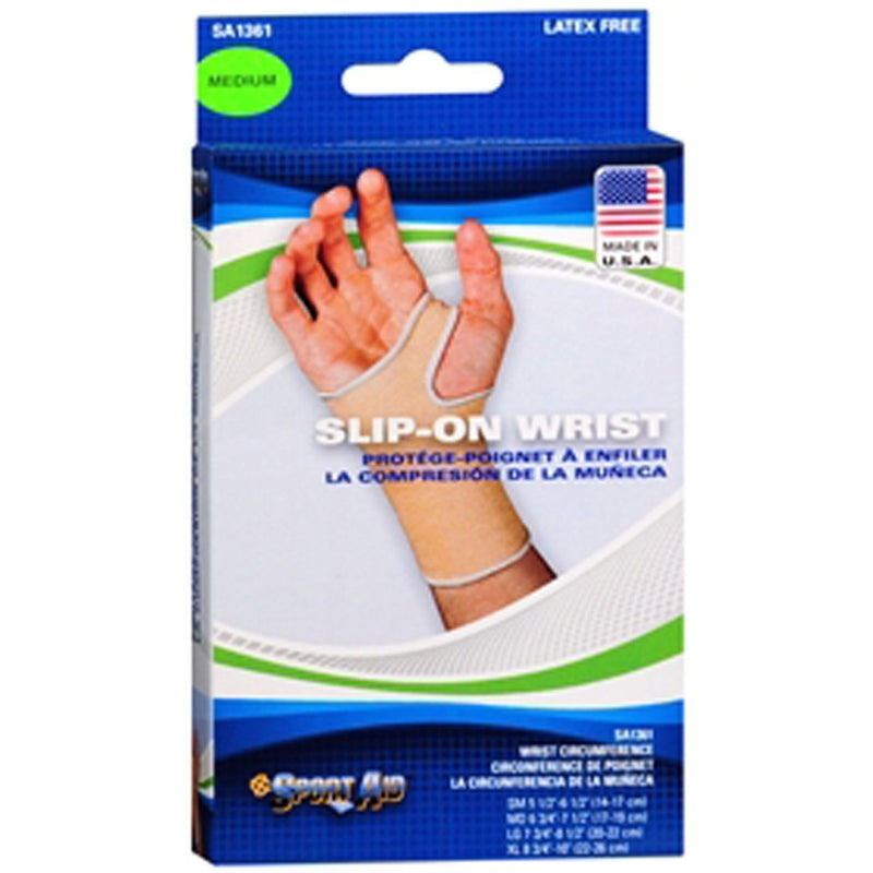 Sport Aid Sport Aid Slip On Wrist Brace Beige Medium Wall Jacks & Braces