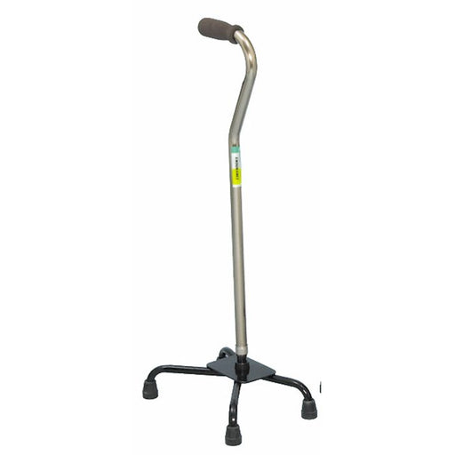 Essential Medical Supply Essential Medical Supply Endurance Large Base Quad Cane In Silver Canes & Walking Sticks