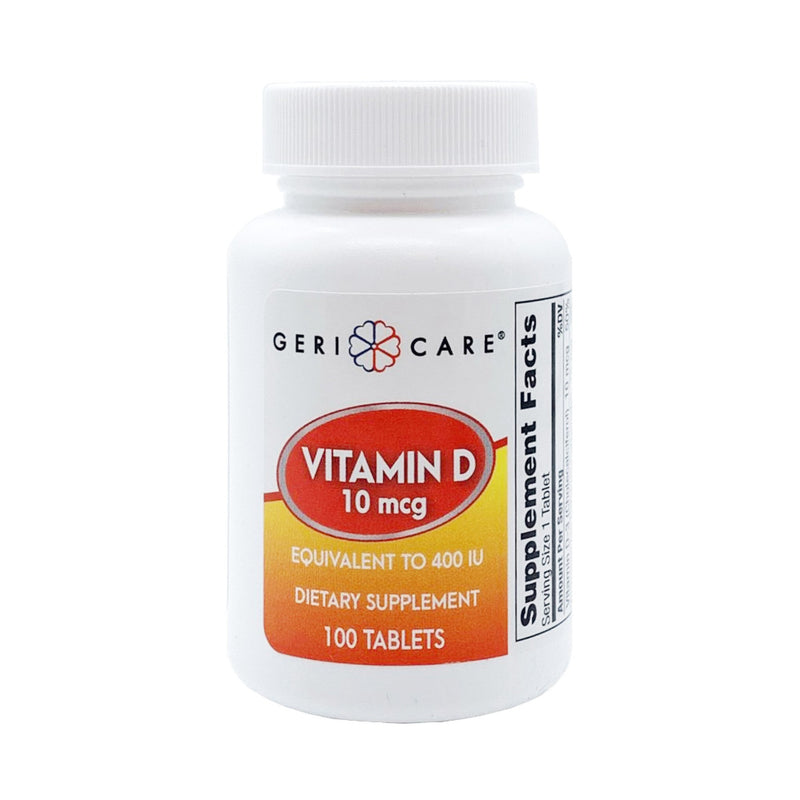 Geri-Care Geri-Care McKesson Vitamin D Supplement 400 IU Tablets, 100EA Per Bottle Vitamins & Supplements