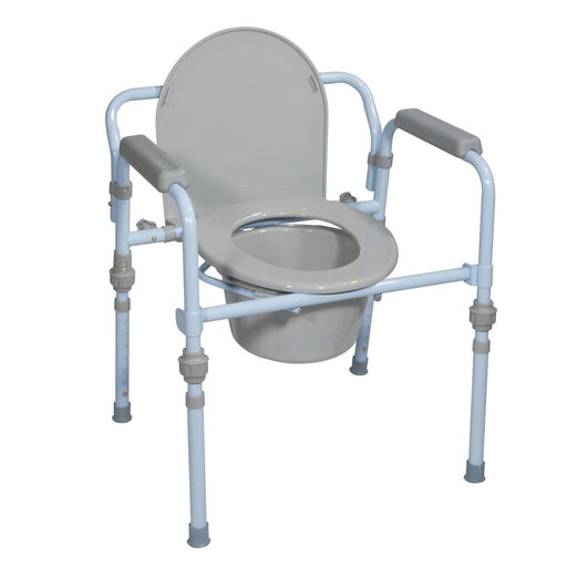 Drive Medical Drive Medical Folding Steel Commode Chairs