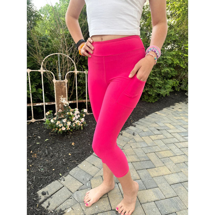 Hot Pink CAPRI Collection Luxe Leggings