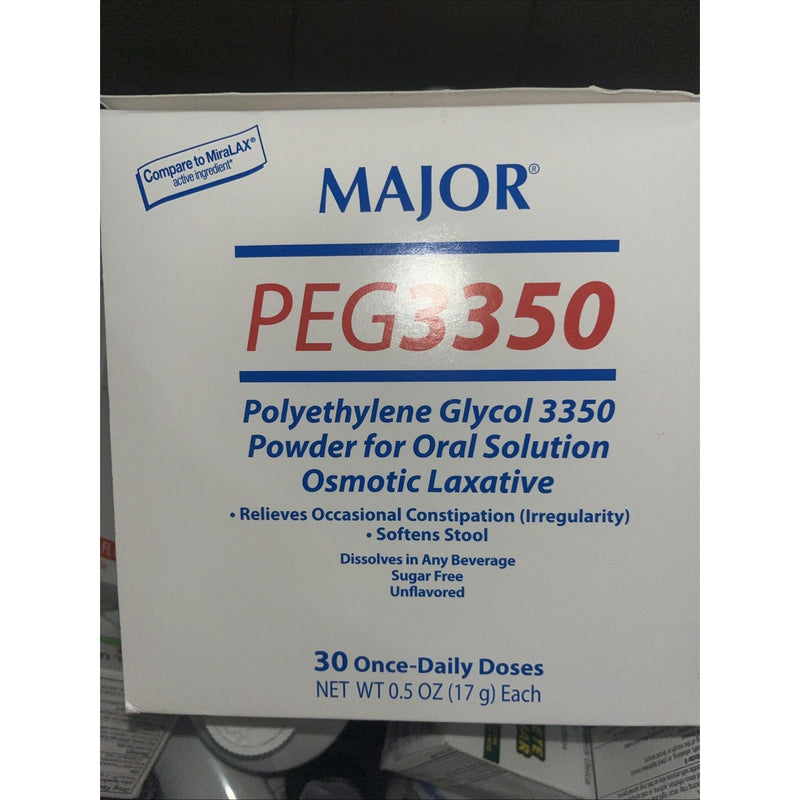 0 Major Polyethylene Glycol 3350 Powder Laxative
