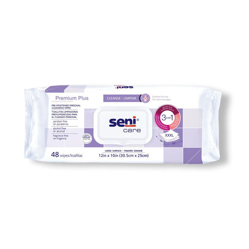 Seni Seni Care Personal Cleansing Wipe 10 X 12 S-WP48-C11, 1 Pack 48 Wipes Health Care