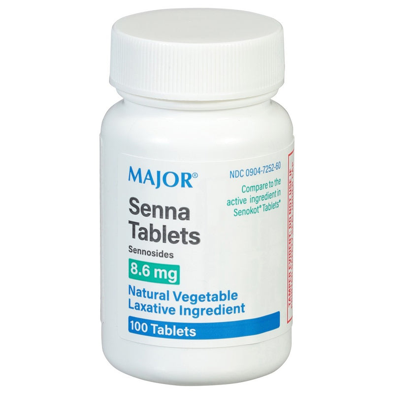 Major Major Senna Laxative Tablets, 8.6 Mg Sennosides, 100 Ct – Relief For Occasional Constipation Health & Beauty