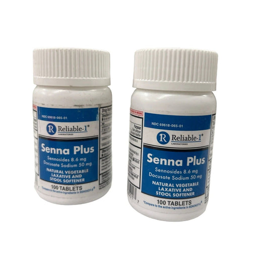 Reliable1 Reliable1 Senna Plus 8.6mg/Docusate Sodium 50mg Tablets 100ct Vitamins & Supplements