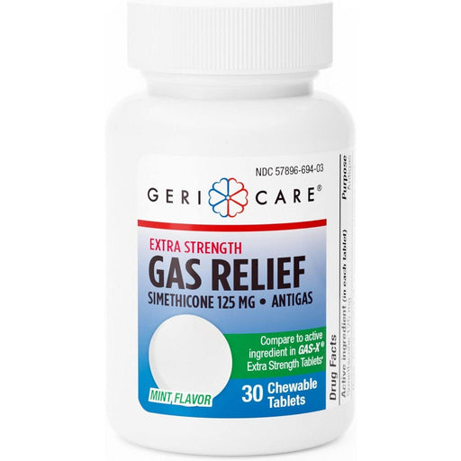 GeriCare GeriCare® Simethicone 125mg – Extra Strength Gas Relief (Mint Flavor) Health Care
