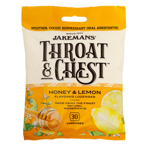 Jakemans Jakemans Throat & Chest Lozenges, Honey And Lemon, 30 Lozenges Health & Beauty