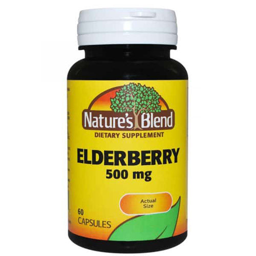 Nature's Blend Nature's Blend Elderberry, 500 Mg, 60 Caps Herbs & Spices