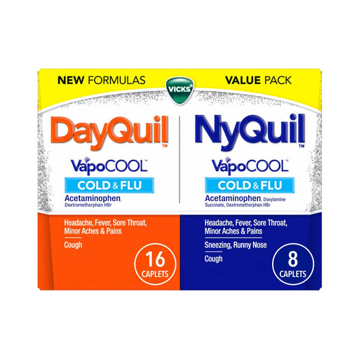 Vicks icks® DayQuil™ & NyQuil™ VapoCool™ – 24 Count Combo Pack Health & Beauty