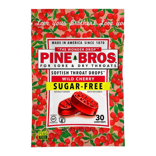 Pine Bros. Pine Bros. Sore Throat Softish Drops Wild Cherry Sugar Free Health & Beauty