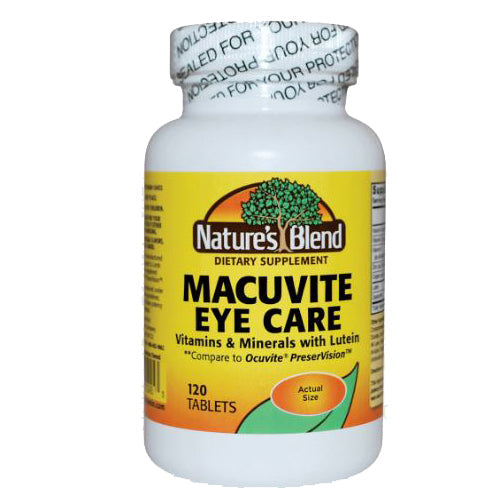 Nature's Blend Nature's Blend Macuvite Eye Care Tablets Vitamins & Supplements