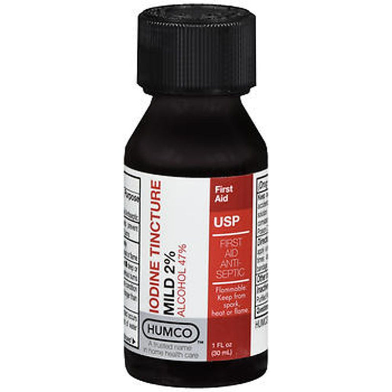 Humco Iodine Mild 2% Tincture  1 Oz First Aid