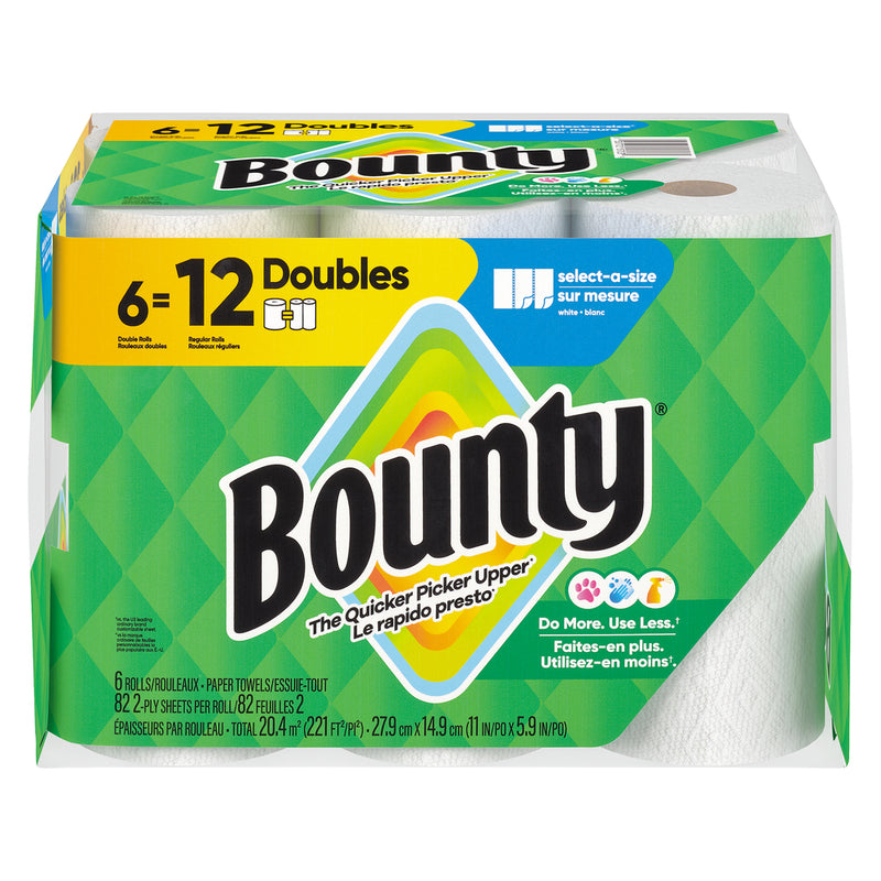 Bounty Bounty® White 2-Ply Select-A-Size (Double Rolls) Paper Towels