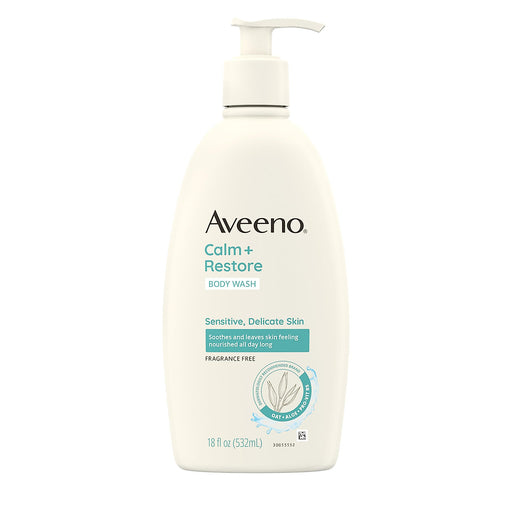 Aveeno Aveeno Restorative Skin Therapy Sulfate-Free Body Wash, 18 Fl Oz Body Wash Seashell
