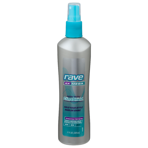 Rave Rave 4X Mega Altitude Super Hold Hairspray, 11 oz - 24-Hour Hold Hair Care