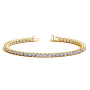 Bids.com Lab Grown Round Diamond Tennis Bracelet in 14k Yellow Gold (5 cctw  F/G  VS2/SI1) Bracelets