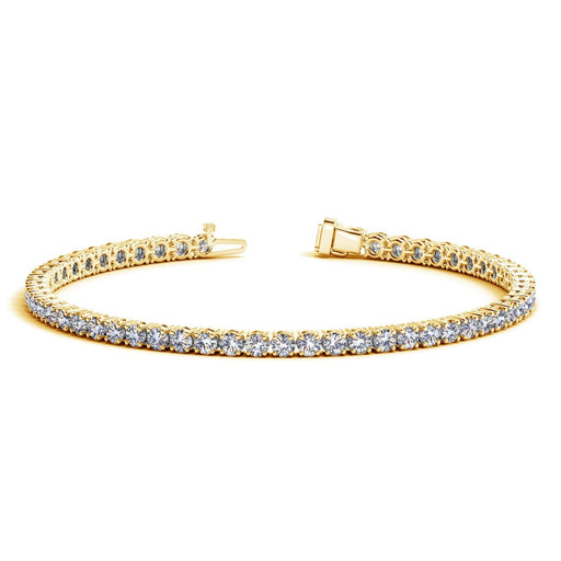 Bids.com Lab Grown Round Diamond Tennis Bracelet in 14k Yellow Gold (5 cctw  F/G  VS2/SI1) Bracelets