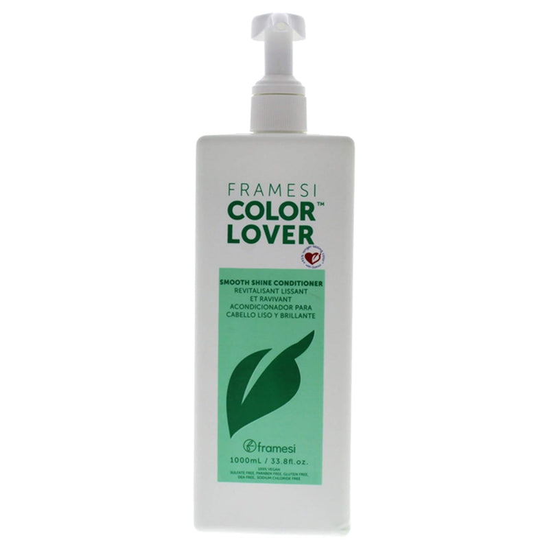 VIP Extensions Framesi Color Lover Smooth Shine Conditioner, Sulfate Free Conditioner with Coconut Oil and Quinoa, Color Treated Hair Hair Care