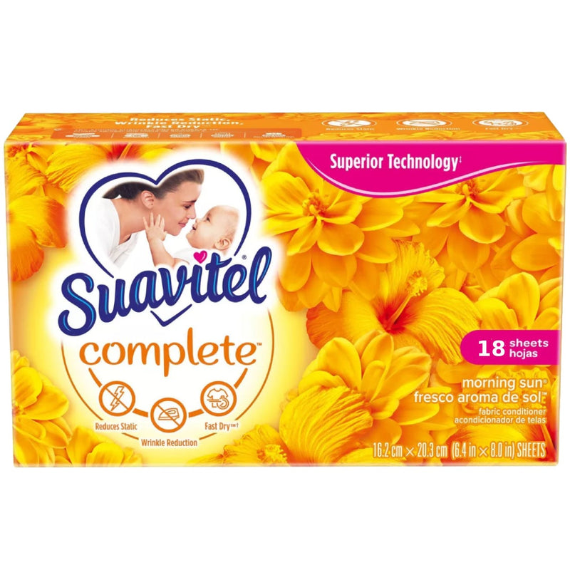 Suavitel Suavitel Complete Fabric Conditioner Morning Sun 18 Sheets Fabric Softeners & Dryer Sheets