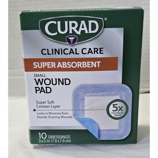 Curad Curad Super Absorbent Wound Pad Small 3 X 3 First Aid