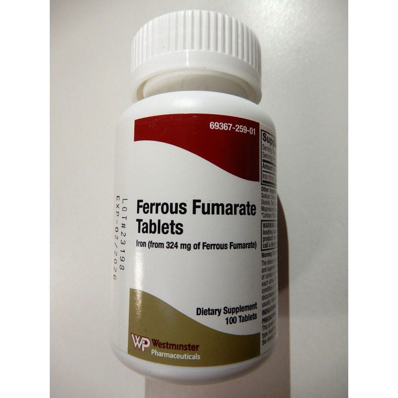 Westminster Ferrous Fumarate Tb 324Mg   100 Vitamins & Supplements