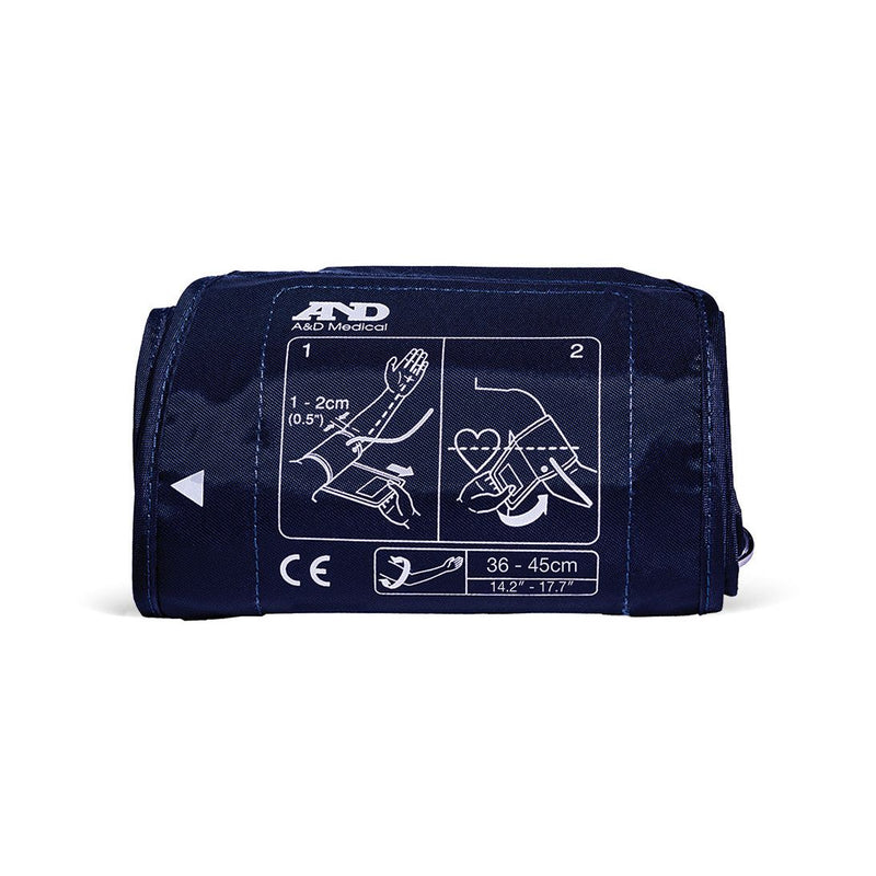 0 A&D LifeSource UA-281 Blood Pressure Monitor Cuff (Large) With New ISO Connector Blood Pressure Monitor Cuffs Midnight Blue