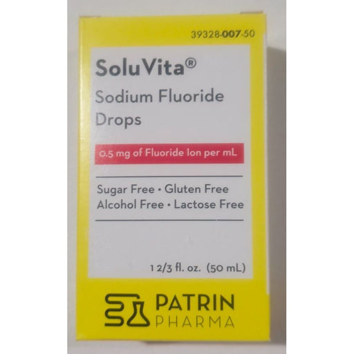 0 Sodium Fluoride 0.5 Mg Drops Sugar Gluten Alcohol Lactose Free 1-2/3 Oz Sugar & Sweeteners