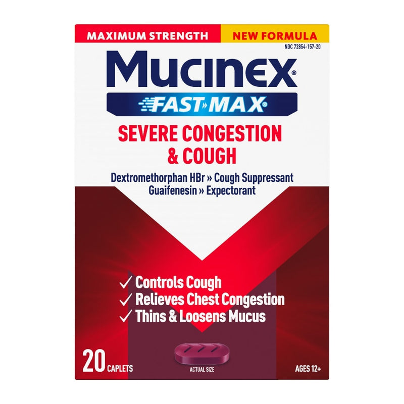 Mucinex Mucinex® Fast-Max® Severe Congestion & Cough – Maximum Strength Caplets Health & Beauty