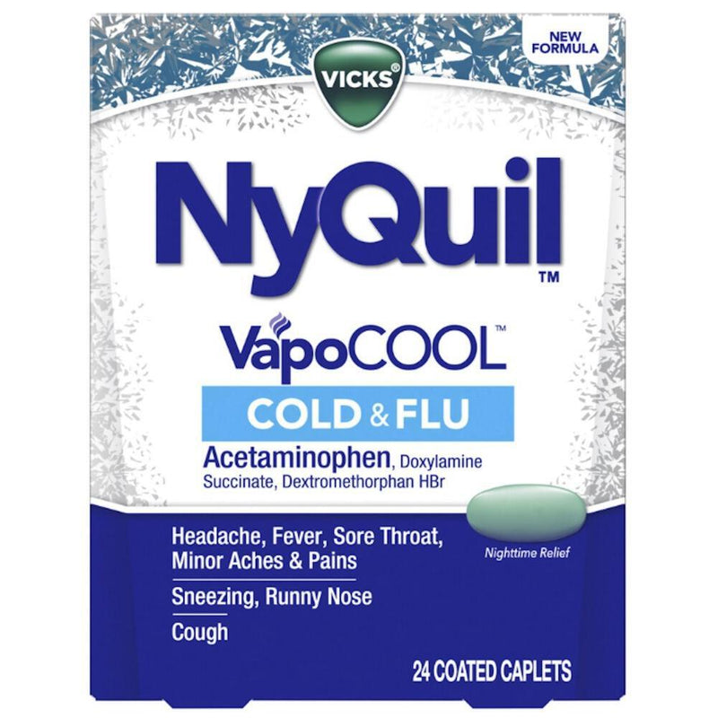 NyQuil NyQuil Vicks VapoCool Cold & Flu Caplets Health & Beauty
