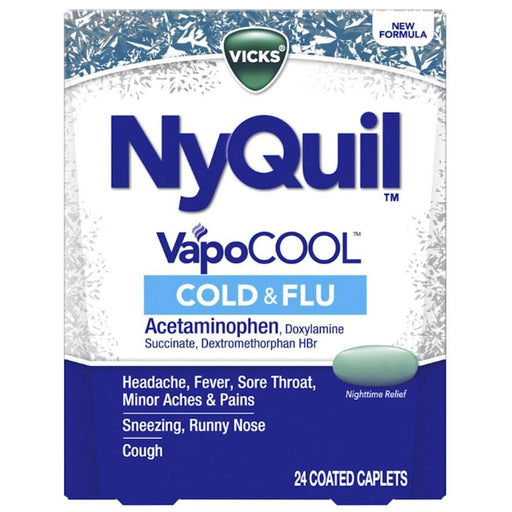 NyQuil NyQuil Vicks VapoCool Cold & Flu Caplets Health & Beauty