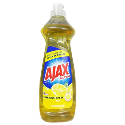 Ajax Ajax Dish Liquid, Super Degreaser, Lemon Scent 12.4 Fl Oz Dish Detergent & Soap
