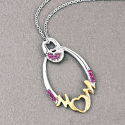 Bids.com 0.18 Carat Genuine Ruby .925 Sterling Silver Pendant Pendants