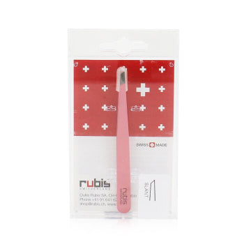 Rubis Rubis Switzerland Slant Tweezer Matte Pink Tweezers