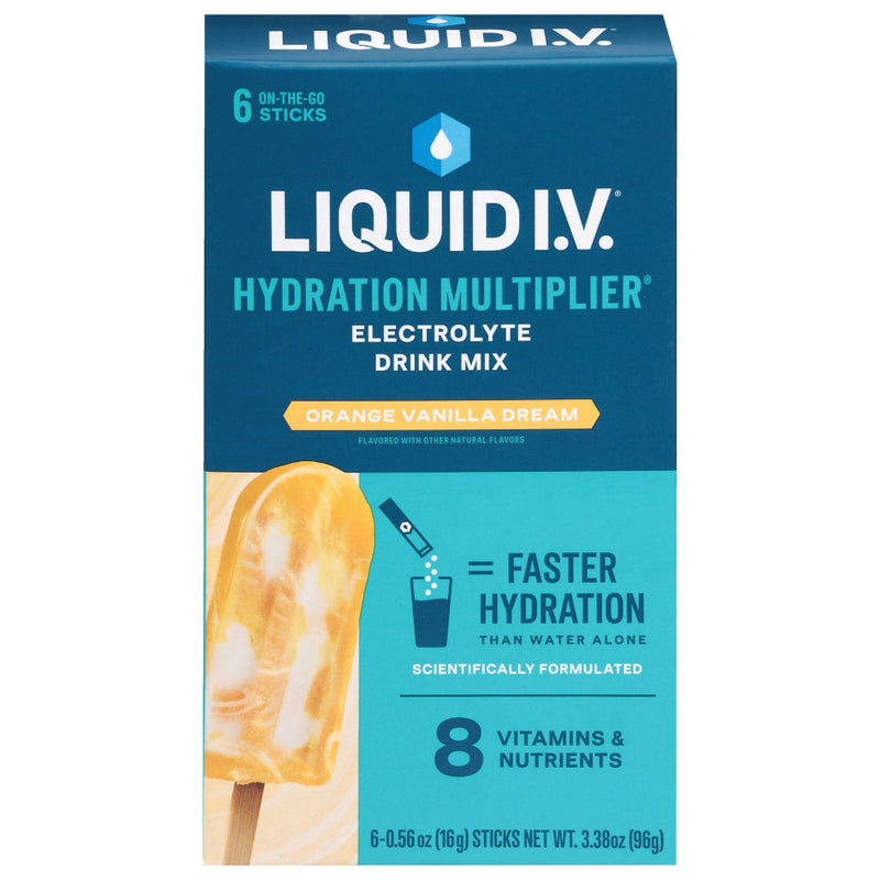 Liquid I.V. Liquid I.V. Hydration Multiplier Electrolyte Orange Vanilla Dream Drink Mix Packets Powdered Beverage Mixes