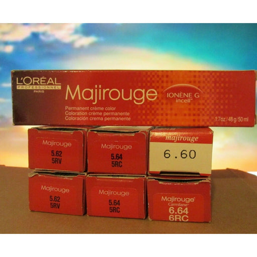 0 L'Oreal MAJIROUGE Permanent Hair Color Cream 1.7 Oz / 50 Ml *Choose Shade Lamp Shades