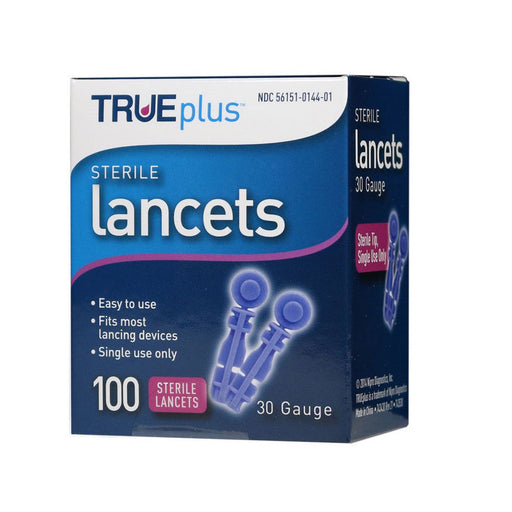 0 TRUEplus Universal Twist Top 30 Gauge Lancets - Box 100 Personal Care