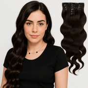 VIP Extensions VIP Clip Extensions/ Body Wave  18"  140 grams - ClipeX System Clipex System