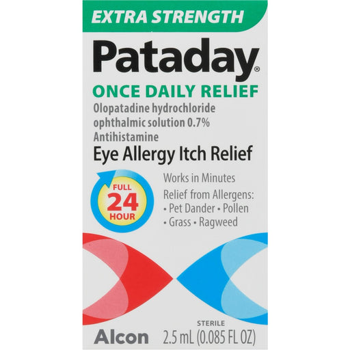 Pataday Pataday Alcon Once Daily Eye Allergy Itch Relief, Extra Strength - 2.5 Ml Ear Care