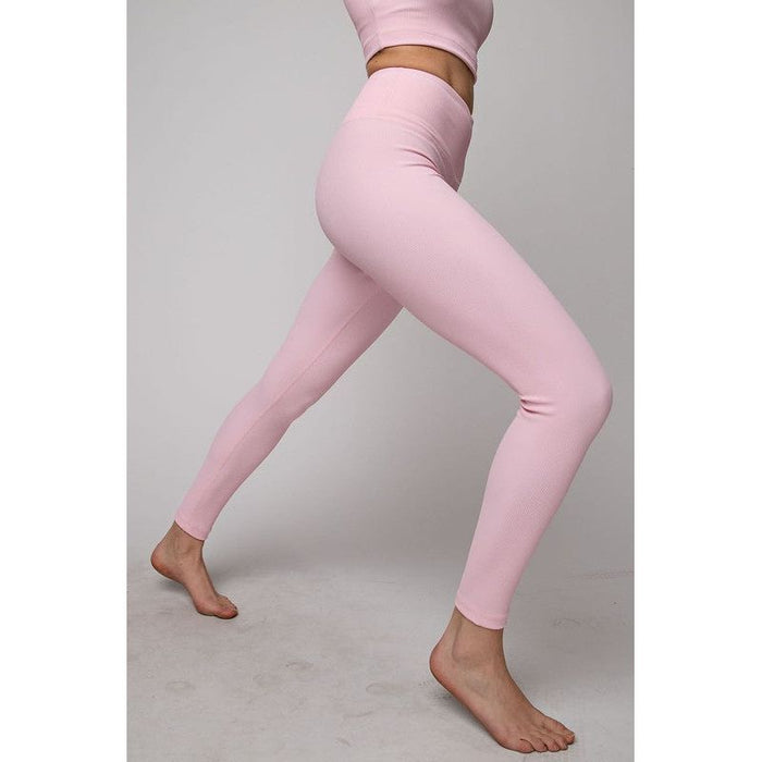 Nylon Rib Yoga Leggings