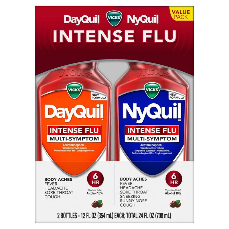 Vicks Vicks Intense Flu Multi-Symptom DayQuil And NyQuil Health & Beauty