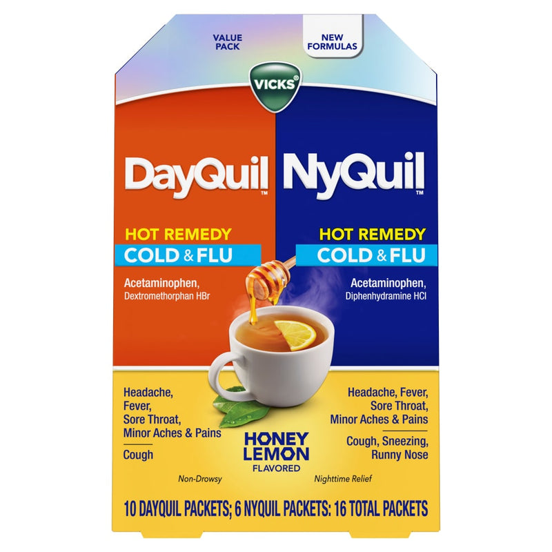 Vicks Vicks DayQuil NyQuil Honey Lemon Flavored Multi-Symptom Response Packets Honey